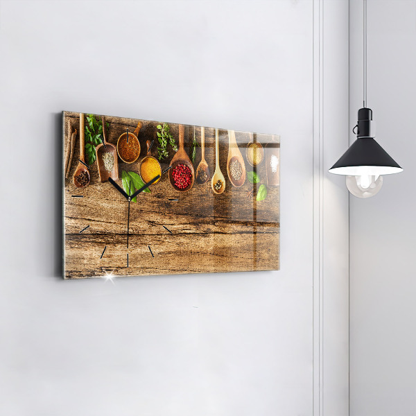 Orologio rettangolare Cucchiai di spezie