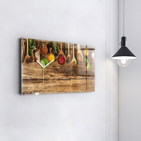 Orologio rettangolare Cucchiai di spezie