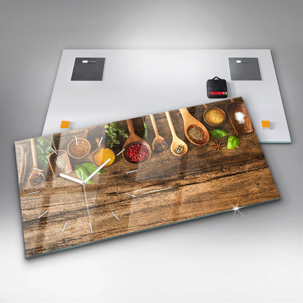 Orologio rettangolare Cucchiai di spezie