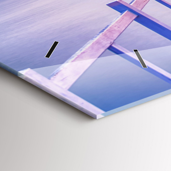 Orologio rettangolare Il ponte del porto di sera