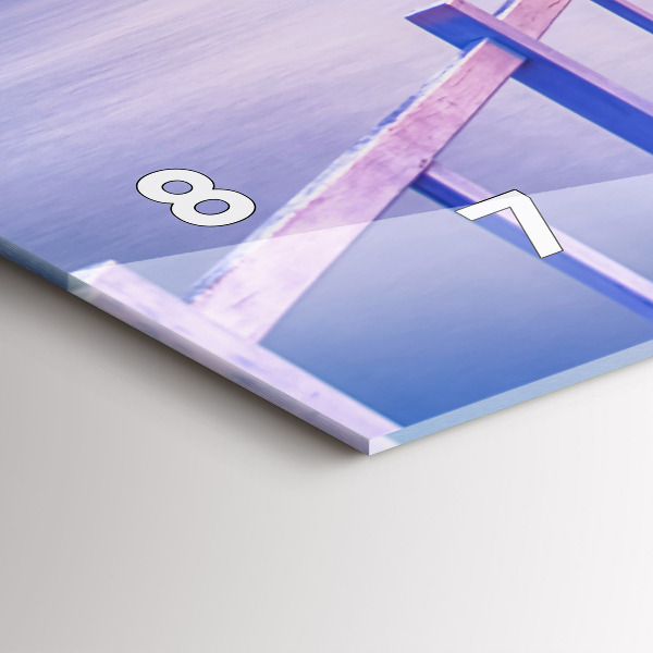 Orologio rettangolare Il ponte del porto di sera