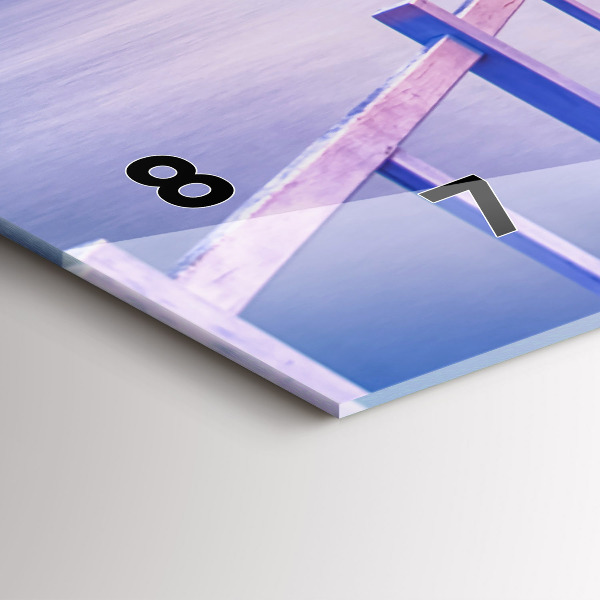 Orologio rettangolare Il ponte del porto di sera