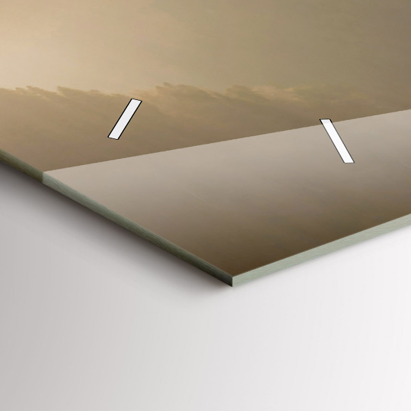 Orologio rettangolare Un albero in montagna