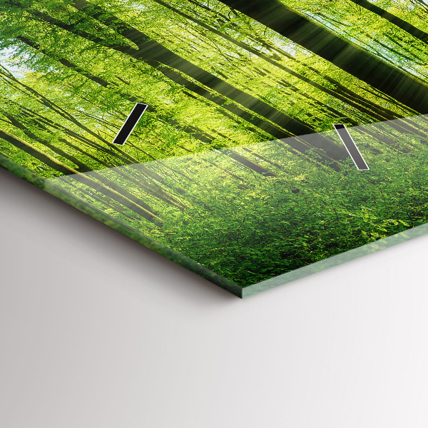 Orologio rettangolare Alberi della foresta naturale