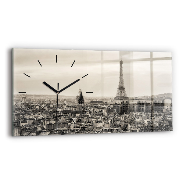 Orologio rettangolare Panorama paesaggistico di Parigi