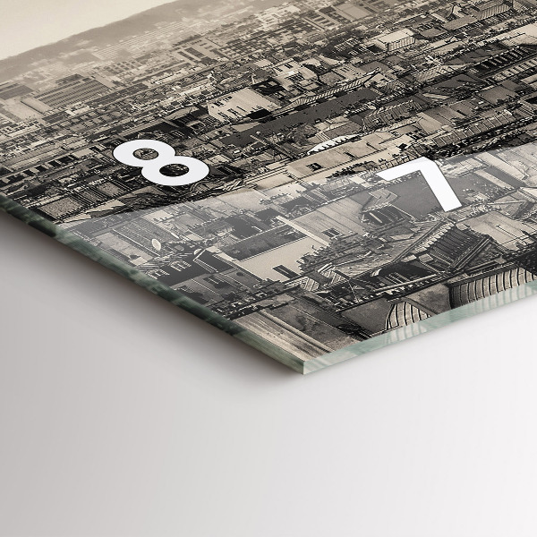 Orologio rettangolare Panorama paesaggistico di Parigi