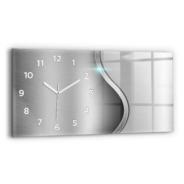 Orologi orizzontali Astrazione di metallo grigio