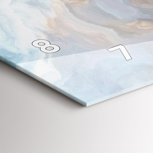 Orologio rettangolare Modello in marmo