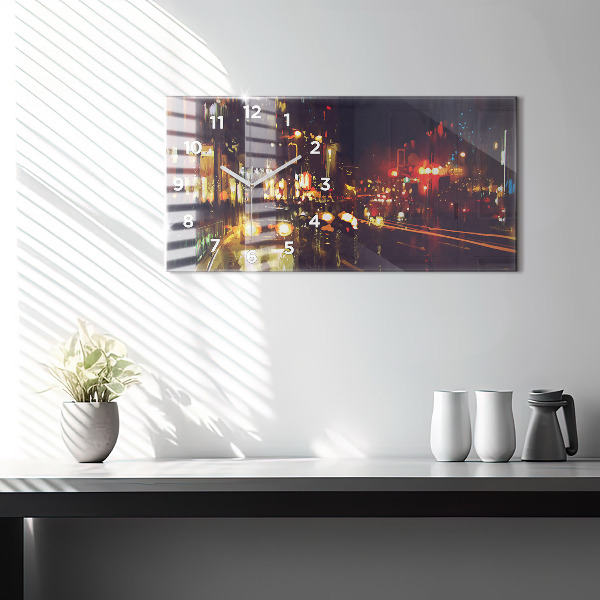Orologio rettangolare Città dipinta