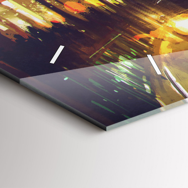 Orologio rettangolare Città dipinta