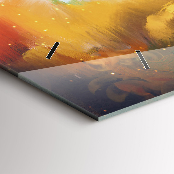 Orologio rettangolare Pittura astratta