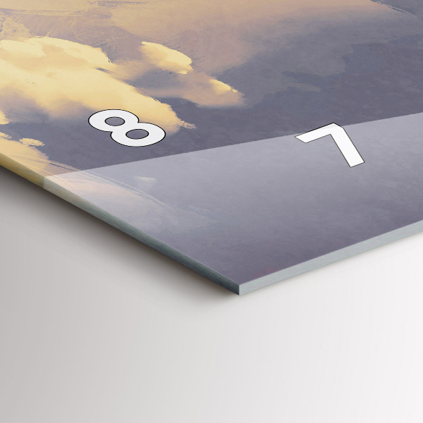 Orologio rettangolare Navi di carta