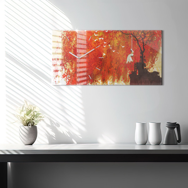 Orologio rettangolare Sposa in autunno