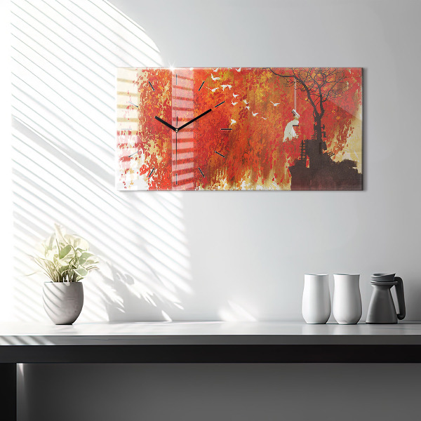 Orologio rettangolare Sposa in autunno