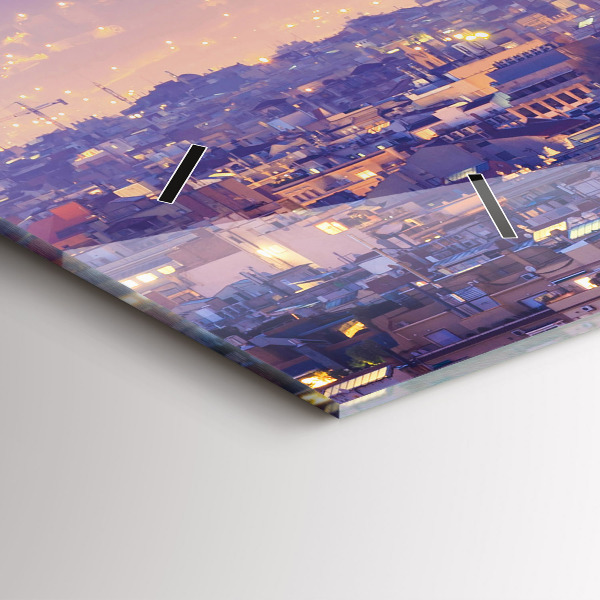 Orologio rettangolare Vista di Barcellona