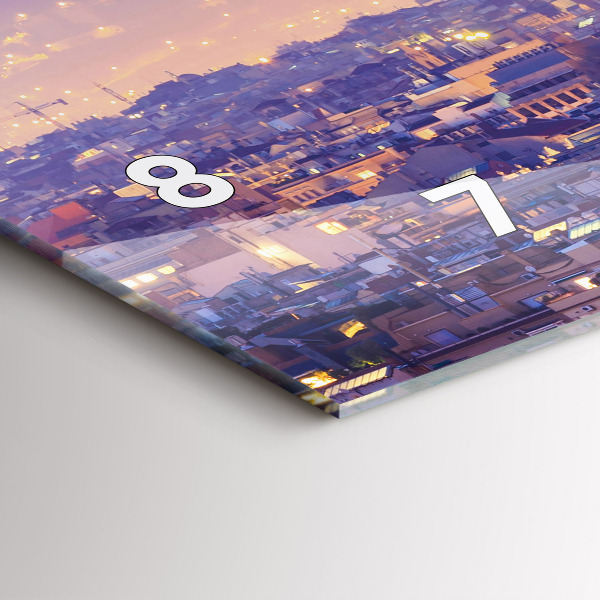 Orologio rettangolare Vista di Barcellona