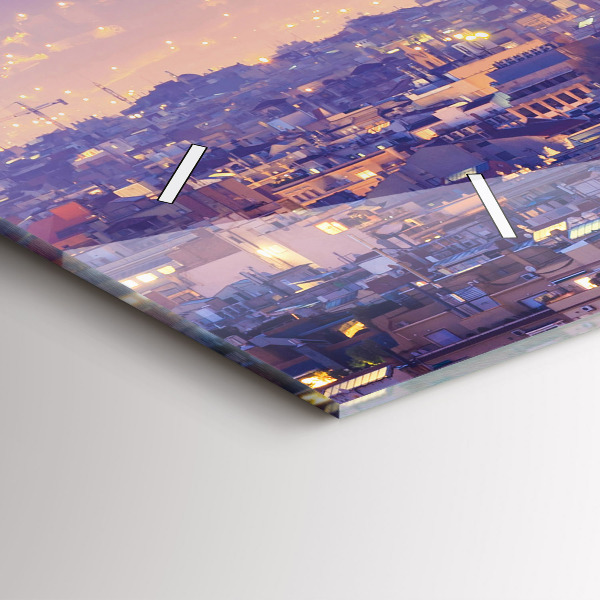 Orologio rettangolare Vista di Barcellona