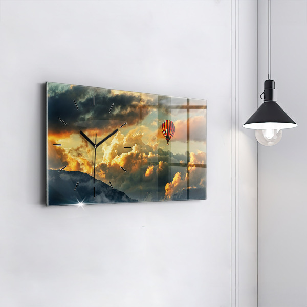 Orologio rettangolare Volo in mongolfiera tra le nuvole