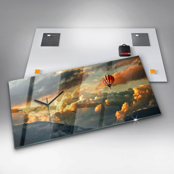 Orologio rettangolare Volo in mongolfiera tra le nuvole