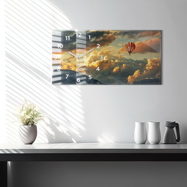Orologio rettangolare Volo in mongolfiera tra le nuvole