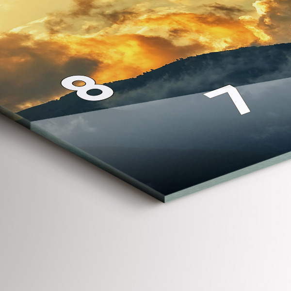 Orologio rettangolare Volo in mongolfiera tra le nuvole