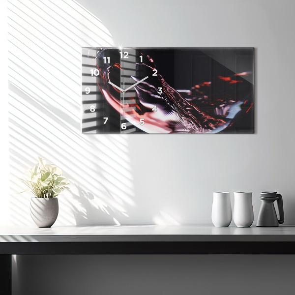 Orologio rettangolare Bicchiere di vino