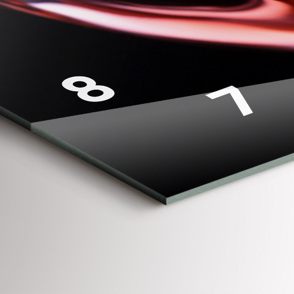 Orologio rettangolare Bicchiere di vino