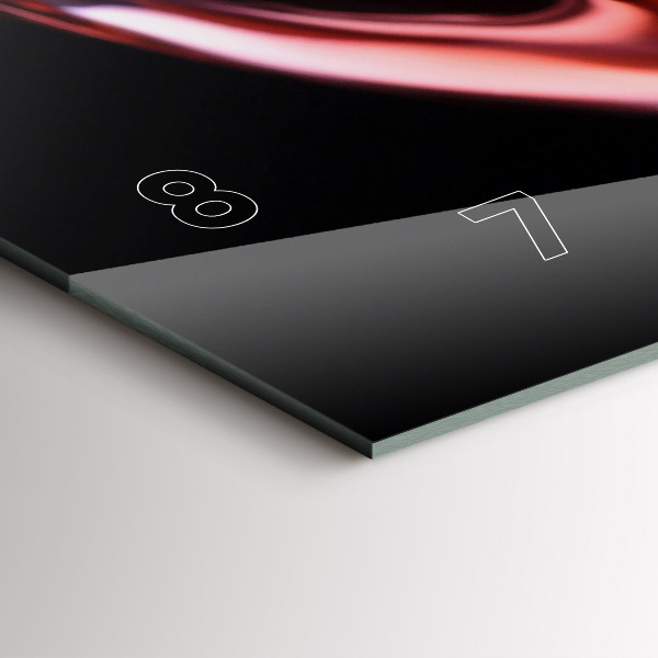 Orologio rettangolare Bicchiere di vino