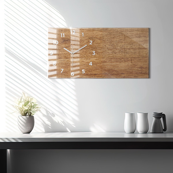 Orologio rettangolare Legno chiaro