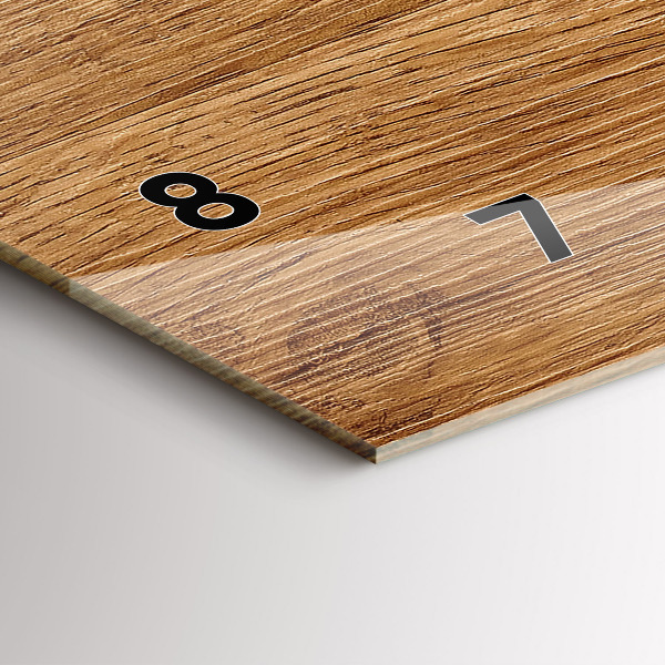 Orologio rettangolare Legno chiaro