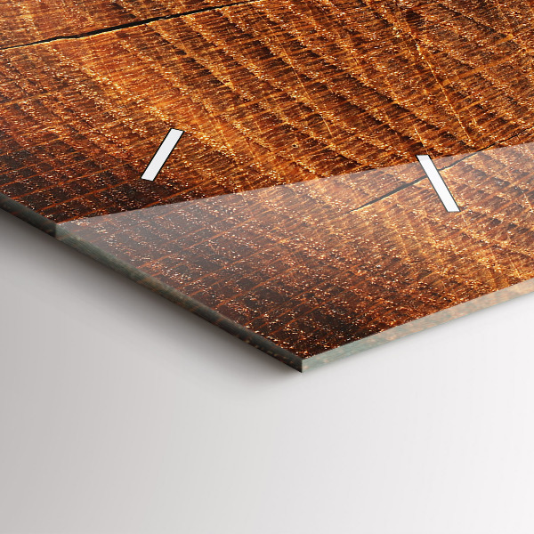 Orologio rettangolare Vecchio ceppo d'albero