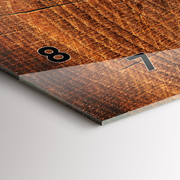 Orologio rettangolare Vecchio ceppo d'albero