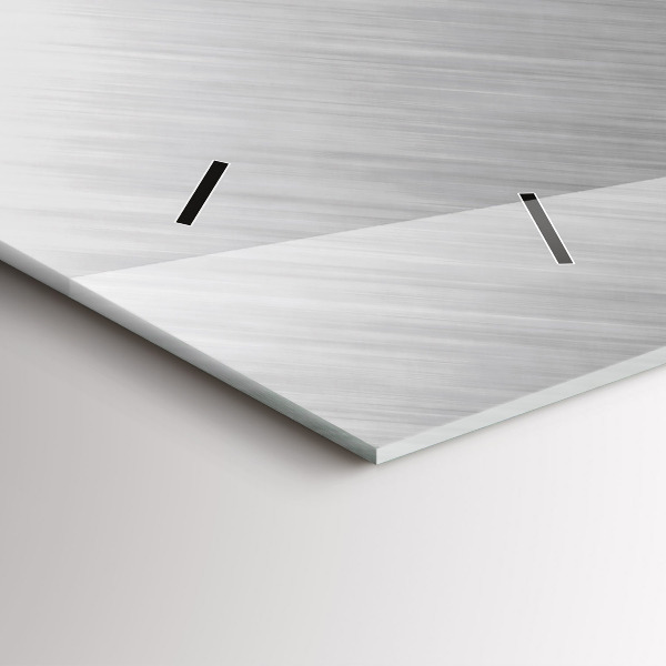 Orologio rettangolare Parete metallica