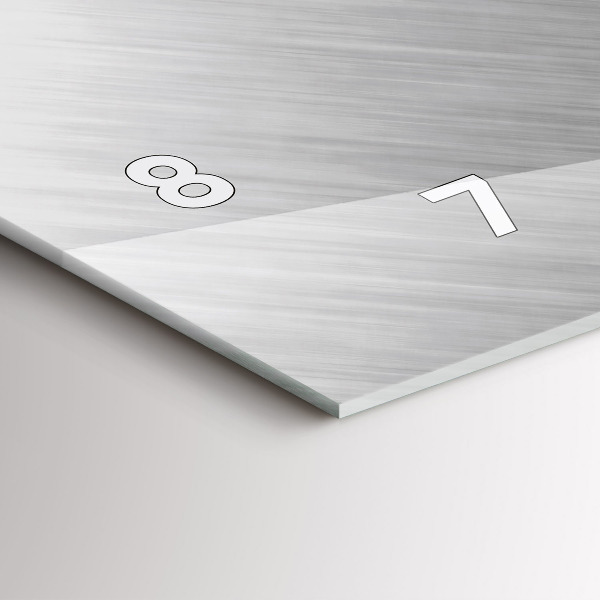 Orologio rettangolare Parete metallica