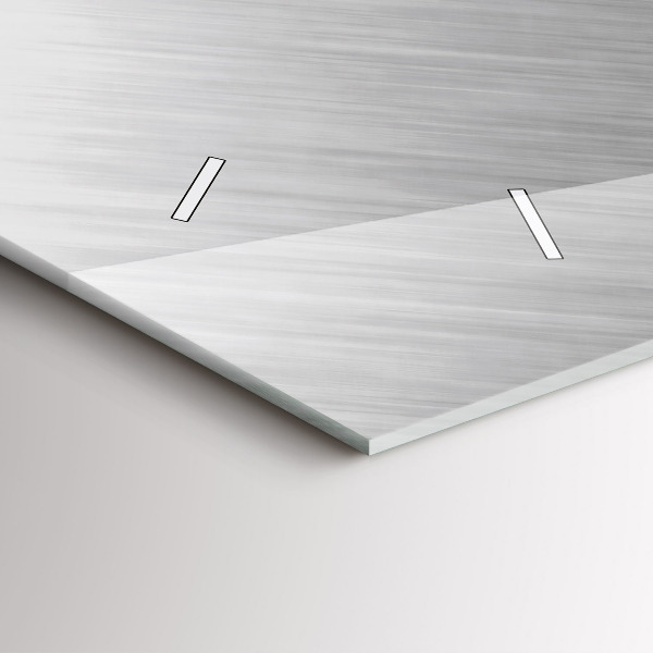 Orologio rettangolare Parete metallica