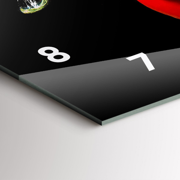 Orologio rettangolare Peperoni in acqua