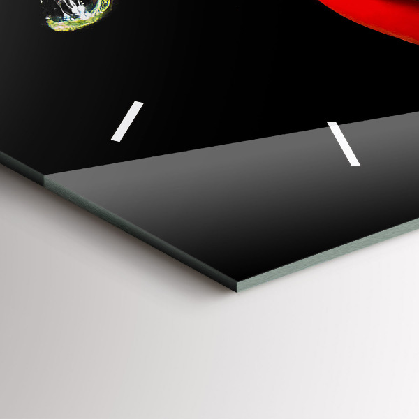 Orologio rettangolare Peperoni in acqua