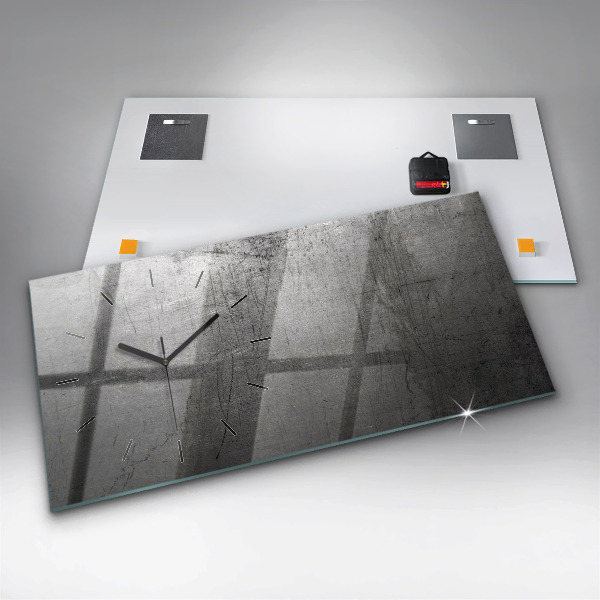 Orologio rettangolare Parete metallica