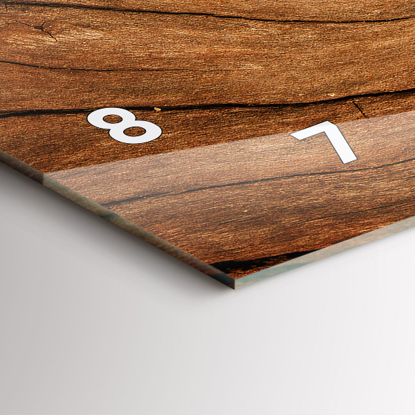 Orologio rettangolare Legno vecchio