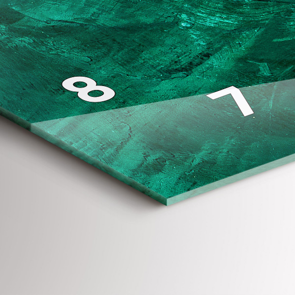 Orologio rettangolare Muro di smeraldo