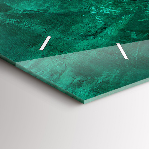 Orologio rettangolare Muro di smeraldo