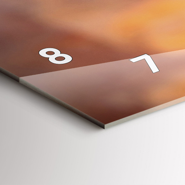 Orologio rettangolare Un bicchiere di vino