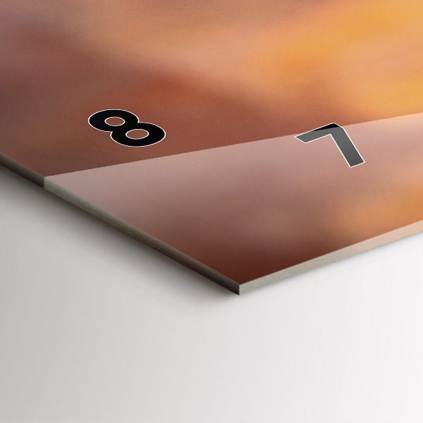 Orologio rettangolare Un bicchiere di vino