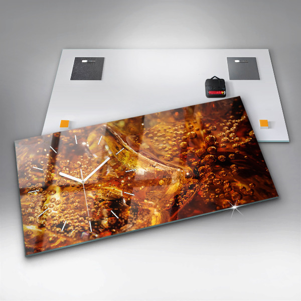 Orologio rettangolare Primo piano della bevanda