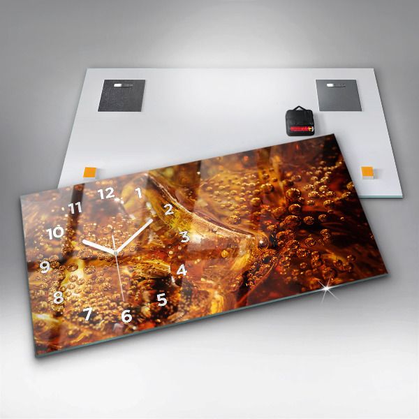 Orologio rettangolare Primo piano della bevanda