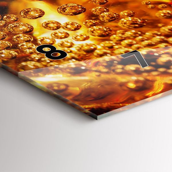 Orologio rettangolare Primo piano della bevanda