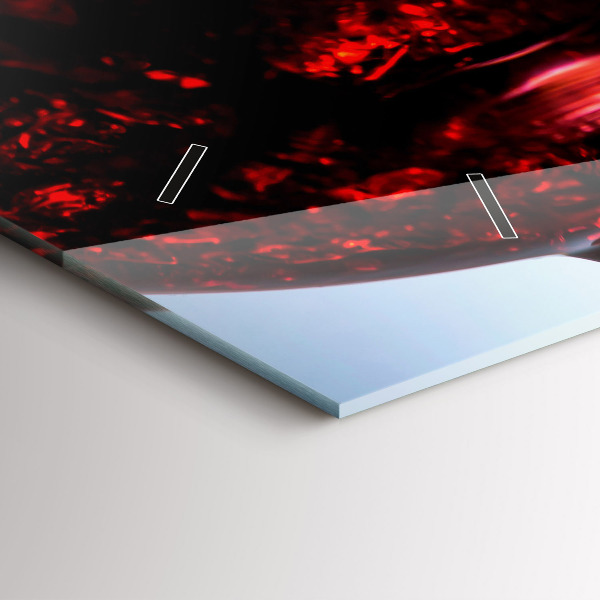 Orologio rettangolare Bicchieri di vino