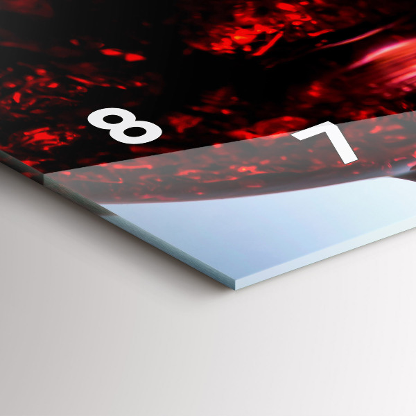 Orologio rettangolare Bicchieri di vino