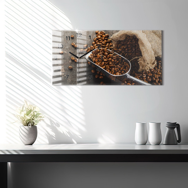 Orologi orizzontali Un sacchetto di chicchi di caffè