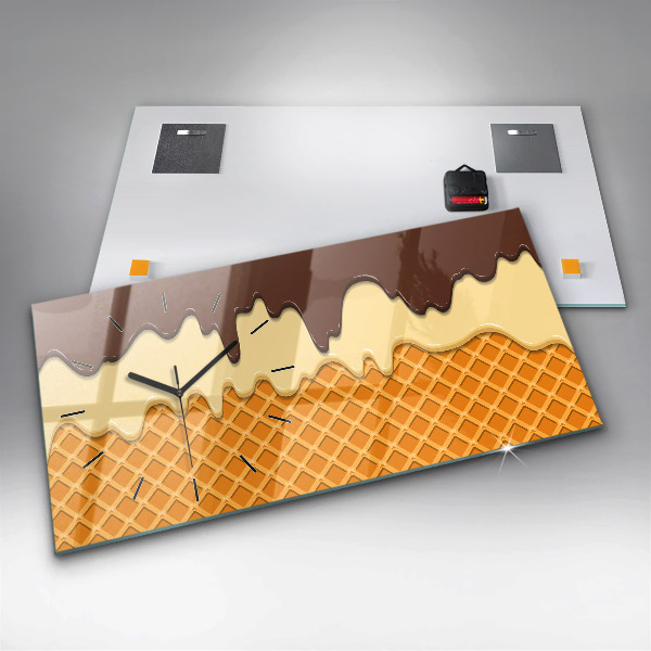 Orologi orizzontali Waffle e gelato